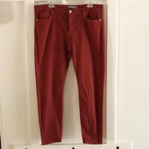 Rust red jeans